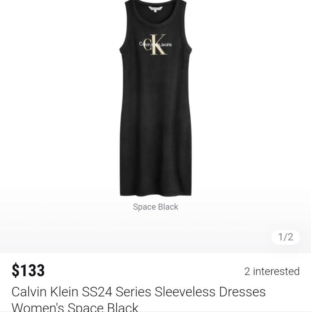 NWOT ! CALVIN KLEIN DRESS. - Picture 2 of 5